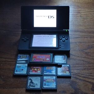 Nintendo DS Blue Handheld Console with Games